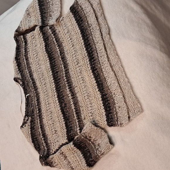 Free People Home For The Holidays Sweater" Knit Oversized Size XS - Picture 2 of 9